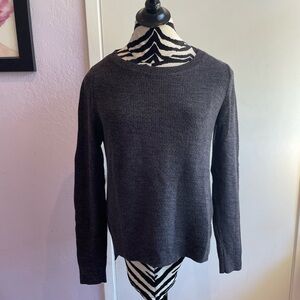 LOFT women’s Charcoal Crewneck Sweater